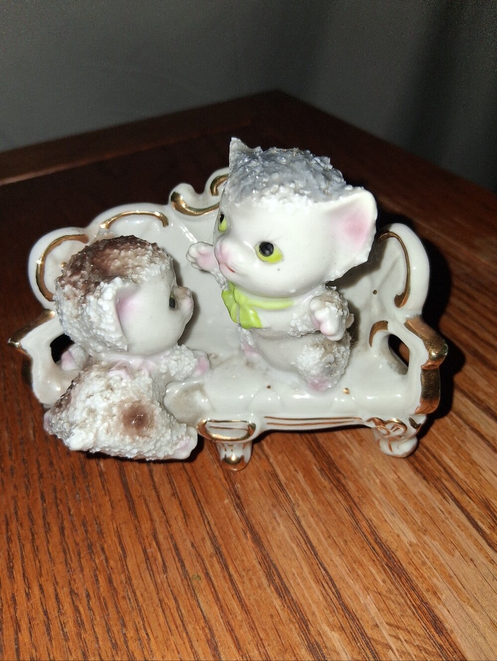 Antique Kittens In Chair